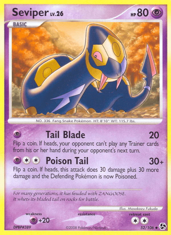 Seviper, carta 52 de Great Encounters