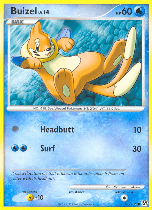 Buizel, carta 61 de Great Encounters