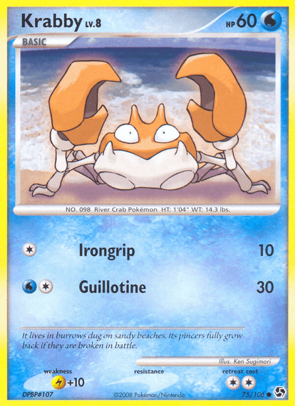 Krabby, carta 75 de Great Encounters