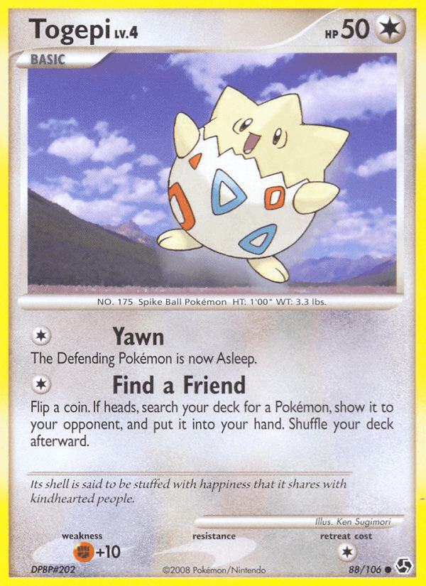 Togepi, carta 88 de Great Encounters