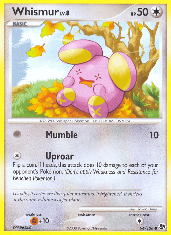 Whismur, carta 94 de Great Encounters