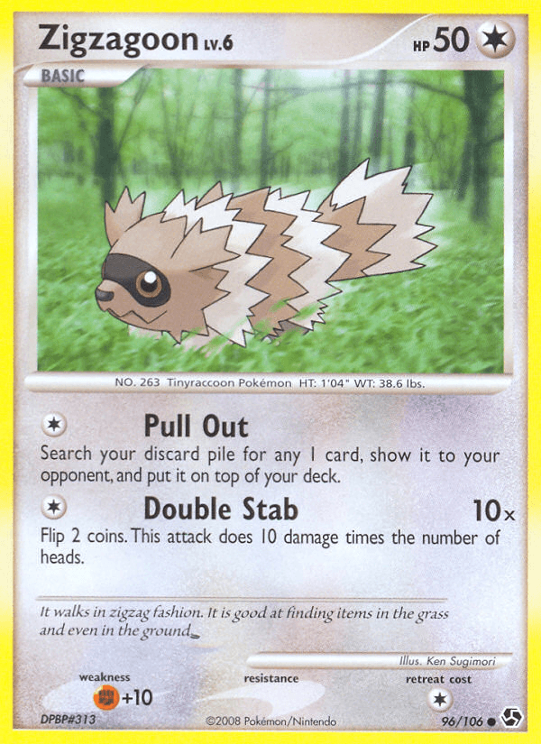 Zigzagoon, carta 96 de Great Encounters