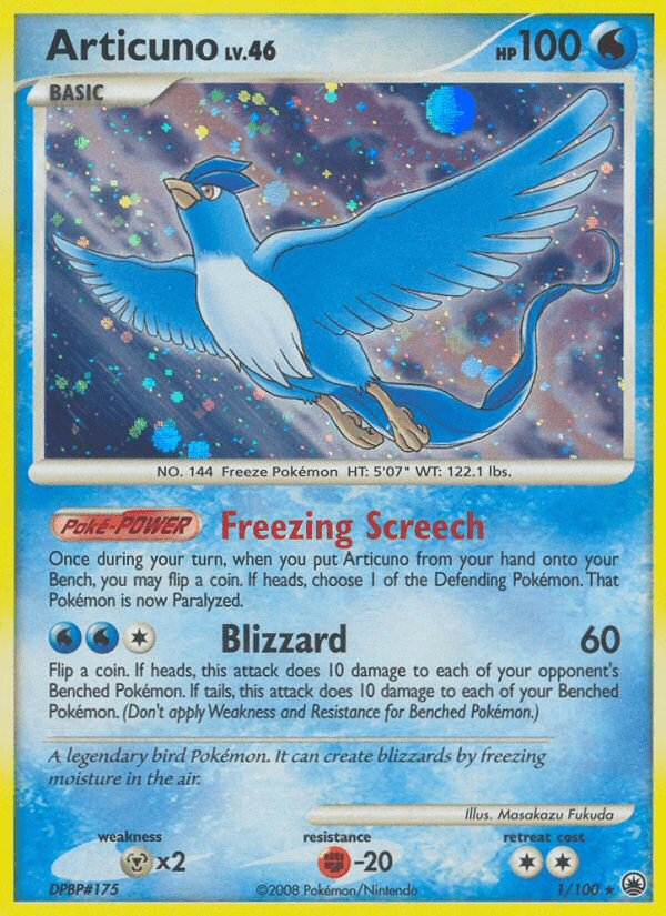 Articuno, carta 1 de Majestic Dawn