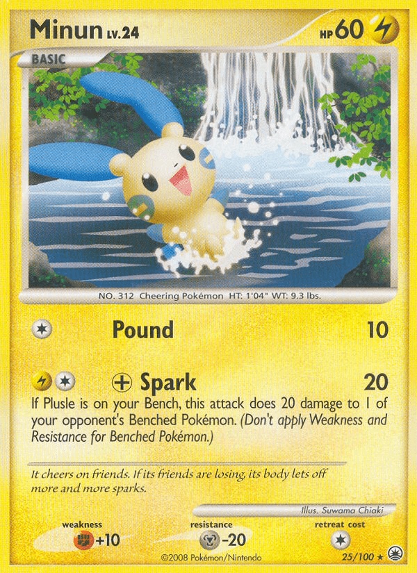 Minun, carta 25 de Majestic Dawn