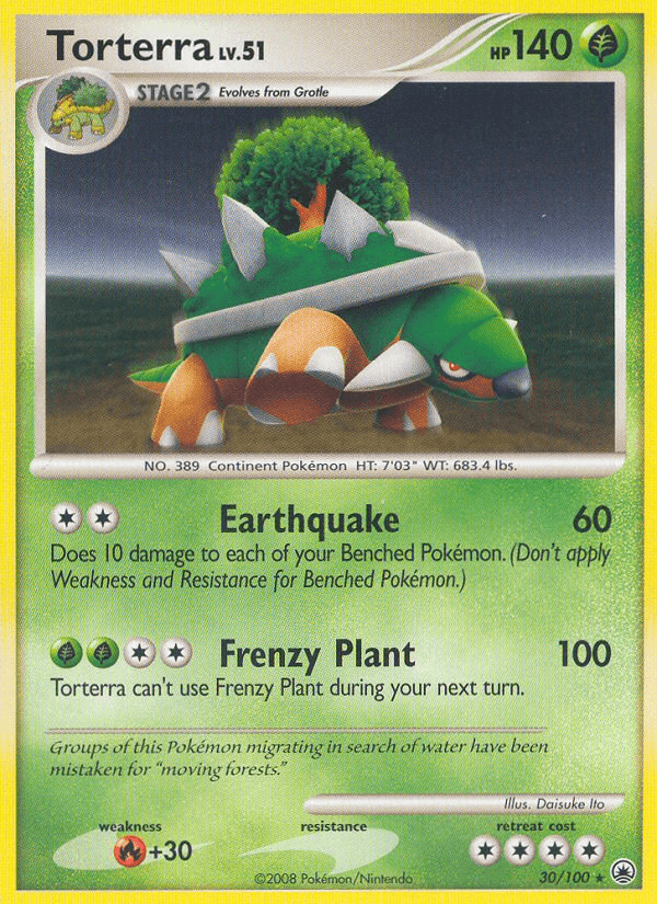 Torterra, carta 30 de Majestic Dawn