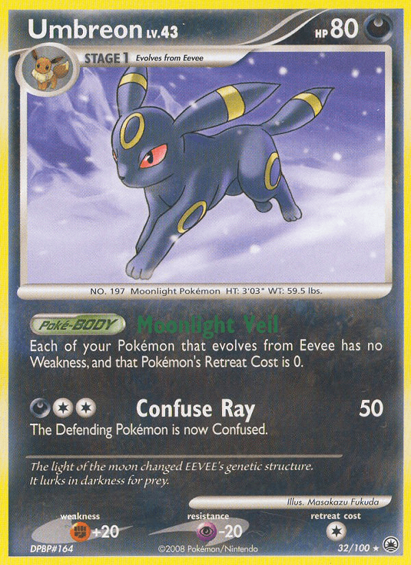 Umbreon, carta 32 de Majestic Dawn