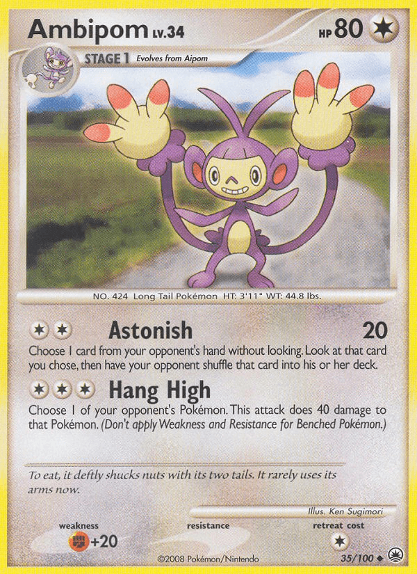 Ambipom, carta 35 de Majestic Dawn