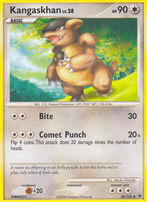 Kangaskhan, carta 38 de Majestic Dawn
