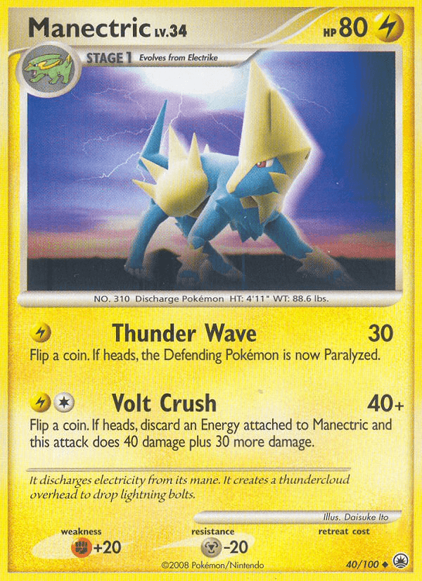 Manectric, carta 40 de Majestic Dawn