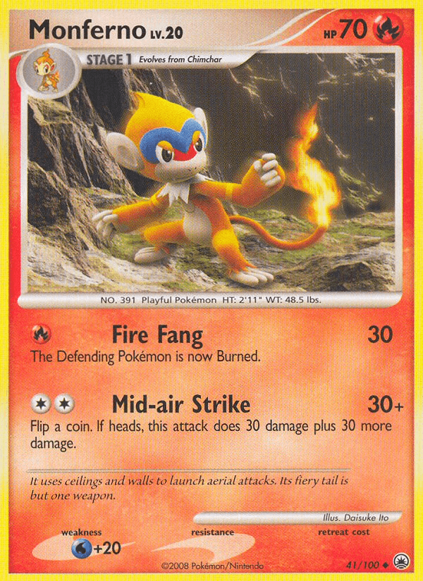 Monferno, carta 41 de Majestic Dawn
