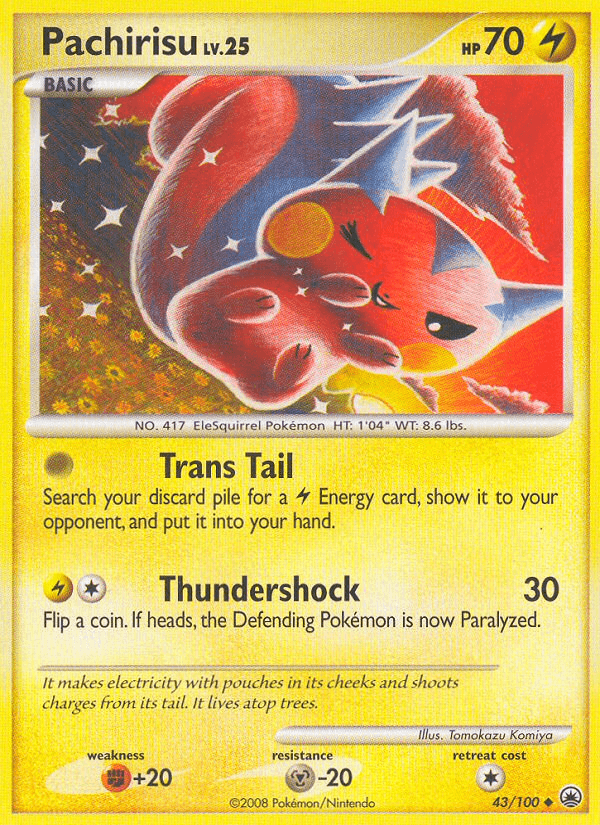 Pachirisu, carta 43 de Majestic Dawn