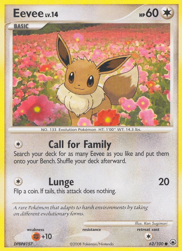 Eevee, carta 62 de Majestic Dawn