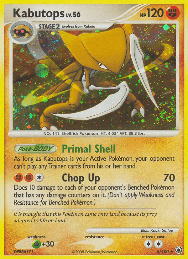 Kabutops, carta 6 de Majestic Dawn