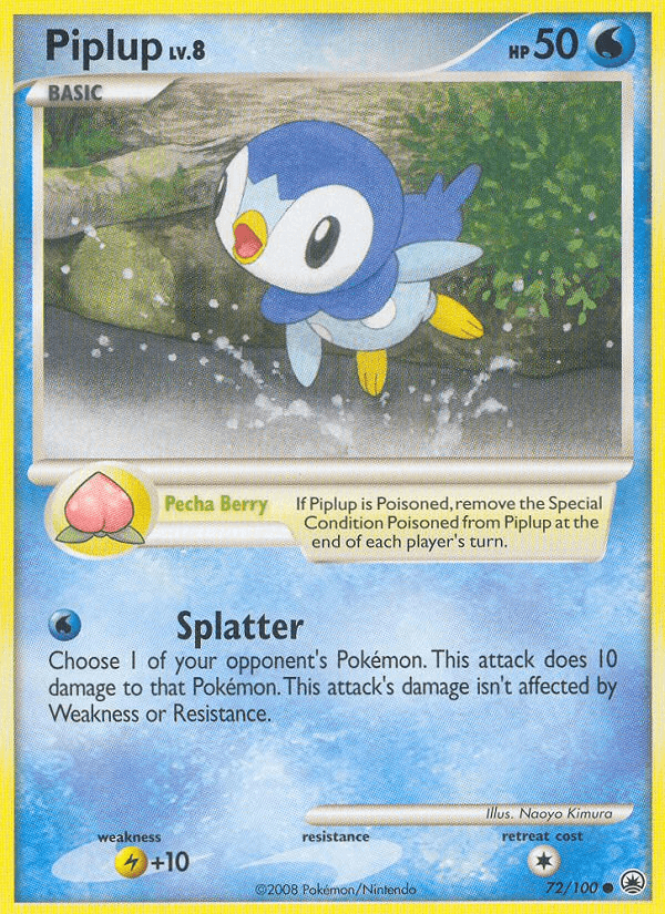 Piplup, carta 72 de Majestic Dawn