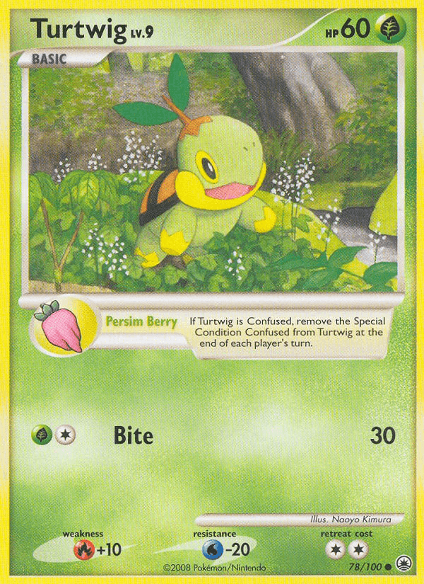 Turtwig, carta 78 de Majestic Dawn