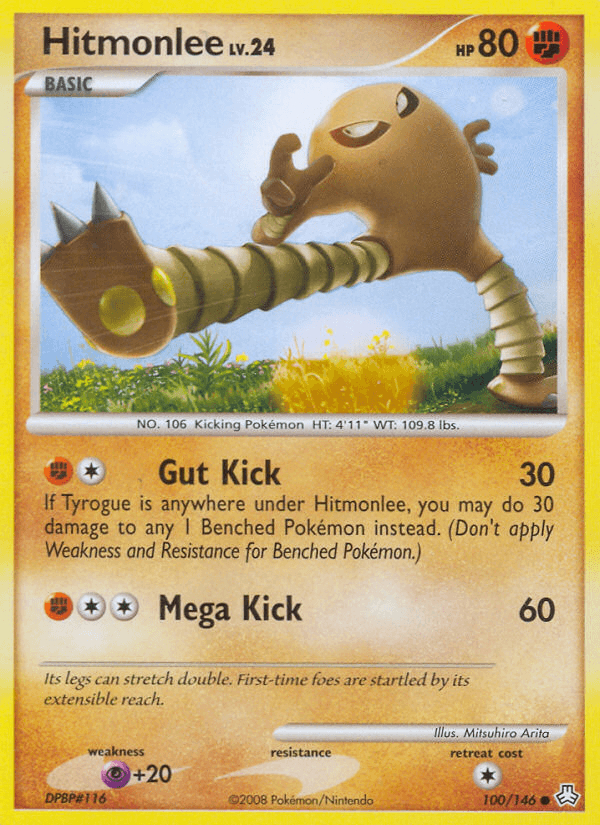 Hitmonlee, carta 100 de Legends Awakened