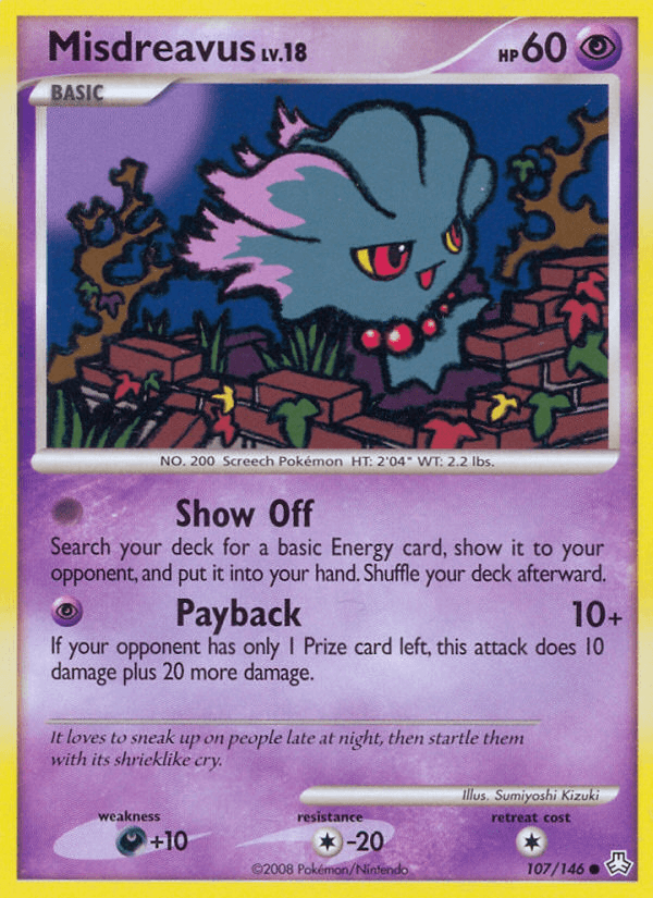 Misdreavus, carta 107 de Legends Awakened