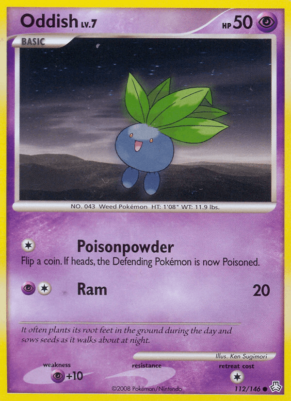 Oddish, carta 112 de Legends Awakened