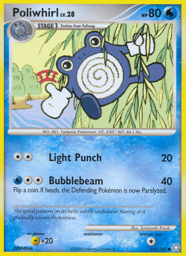 Poliwhirl, carta 115 de Legends Awakened