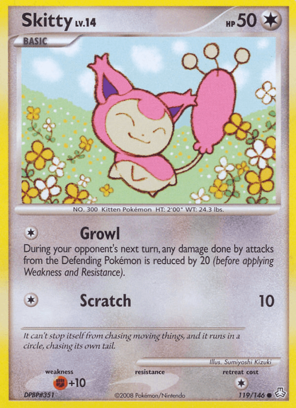 Skitty, carta 119 de Legends Awakened
