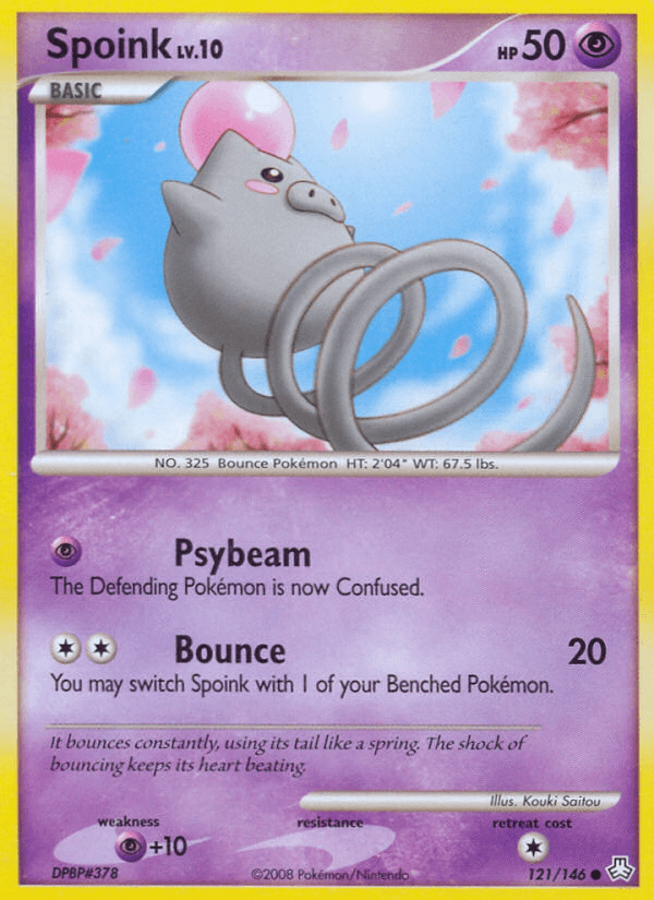 Spoink, carta 121 de Legends Awakened