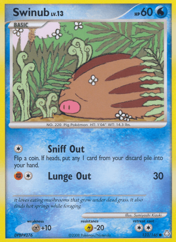 Swinub, carta 123 de Legends Awakened
