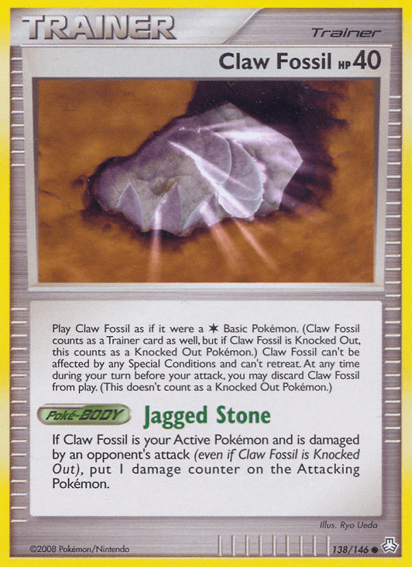 Claw Fossil, carta 138 de Legends Awakened