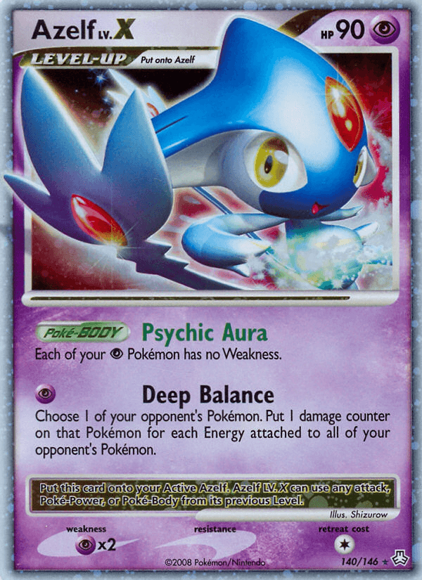 Azelf, carta 140 de Legends Awakened