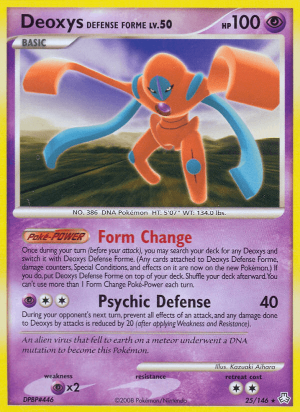 Deoxys Defense Forme, carta 25 de Legends Awakened