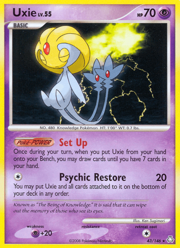 Uxie, carta 43 de Legends Awakened