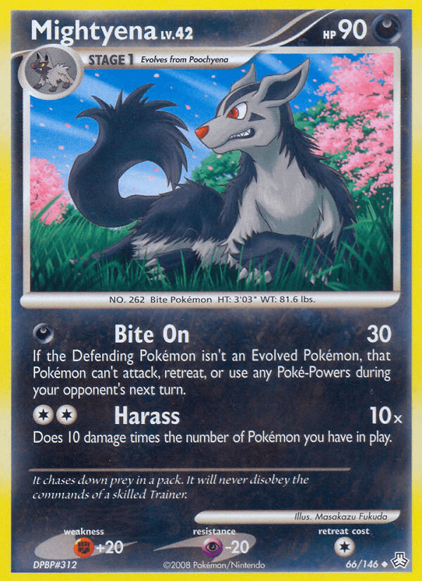 Mightyena, carta 66 de Legends Awakened