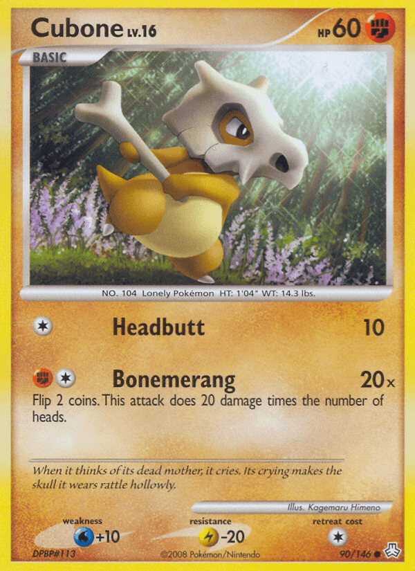 Cubone, carta 90 de Legends Awakened