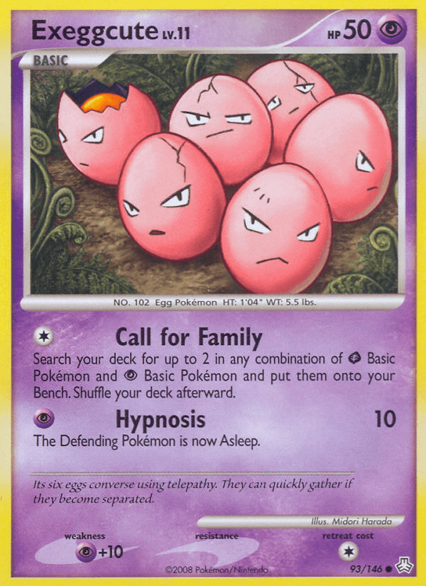Exeggcute, carta 93 de Legends Awakened