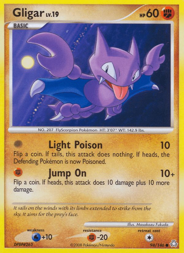 Gligar, carta 94 de Legends Awakened