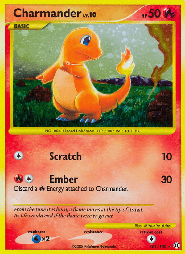 Charmander, carta 101 de Stormfront