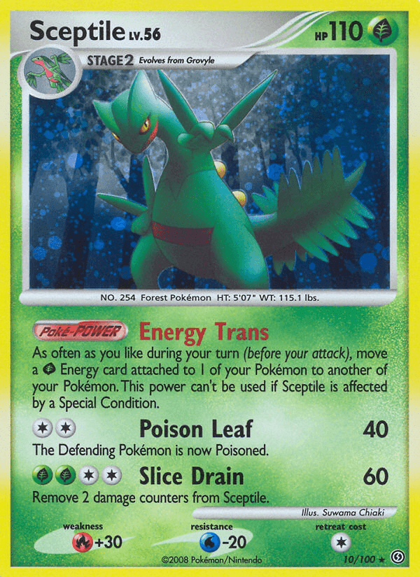 Sceptile, carta 10 de Stormfront