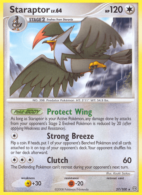 Staraptor, carta 27 de Stormfront