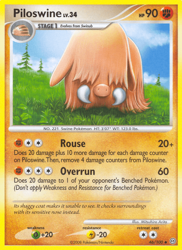 Piloswine, carta 46 de Stormfront