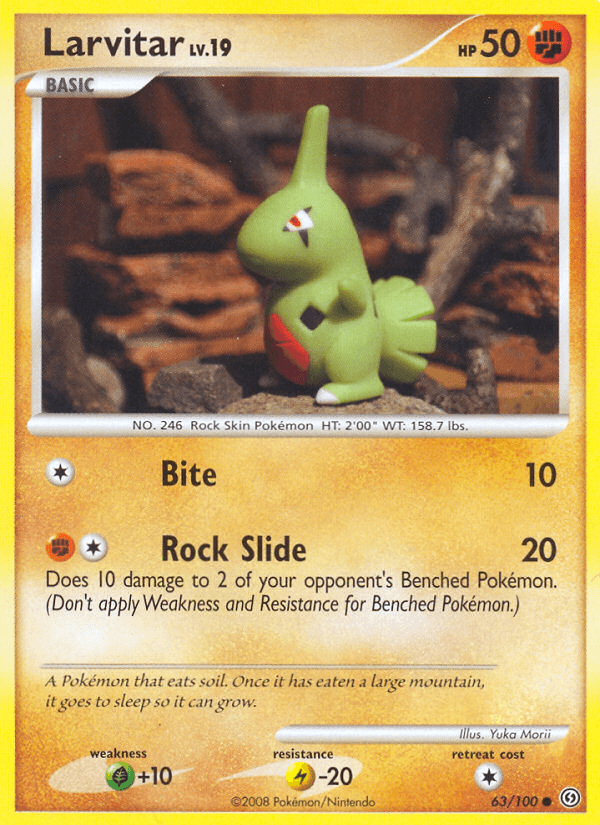 Larvitar, carta 63 de Stormfront