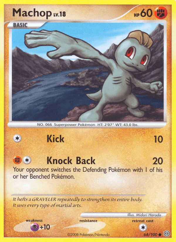 Machop, carta 64 de Stormfront