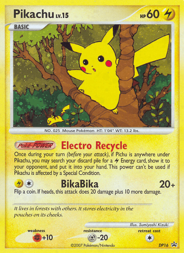 Pikachu, carta DP16 de DP Black Star Promos