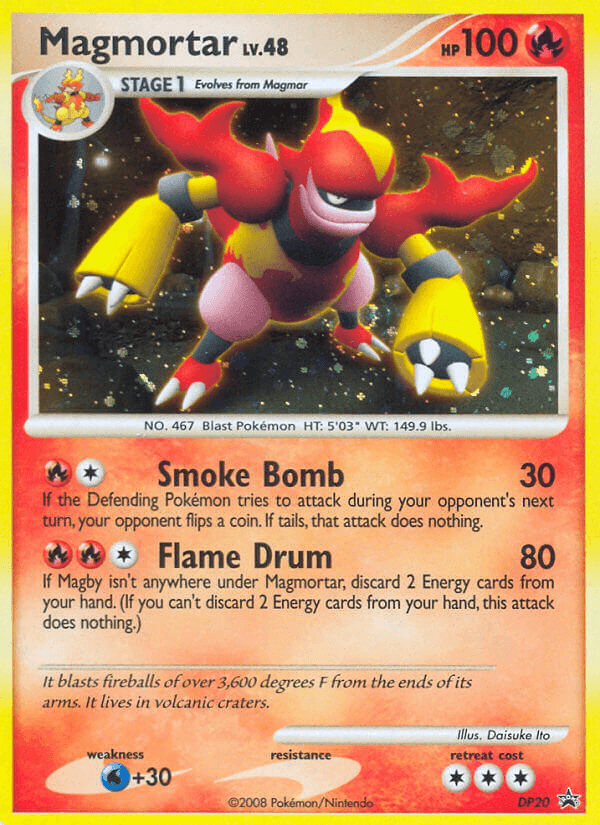 Magmortar, carta DP20 de DP Black Star Promos