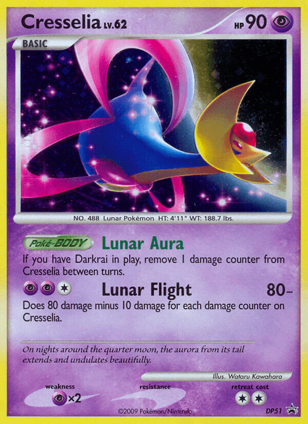 Cresselia, carta DP51 de DP Black Star Promos
