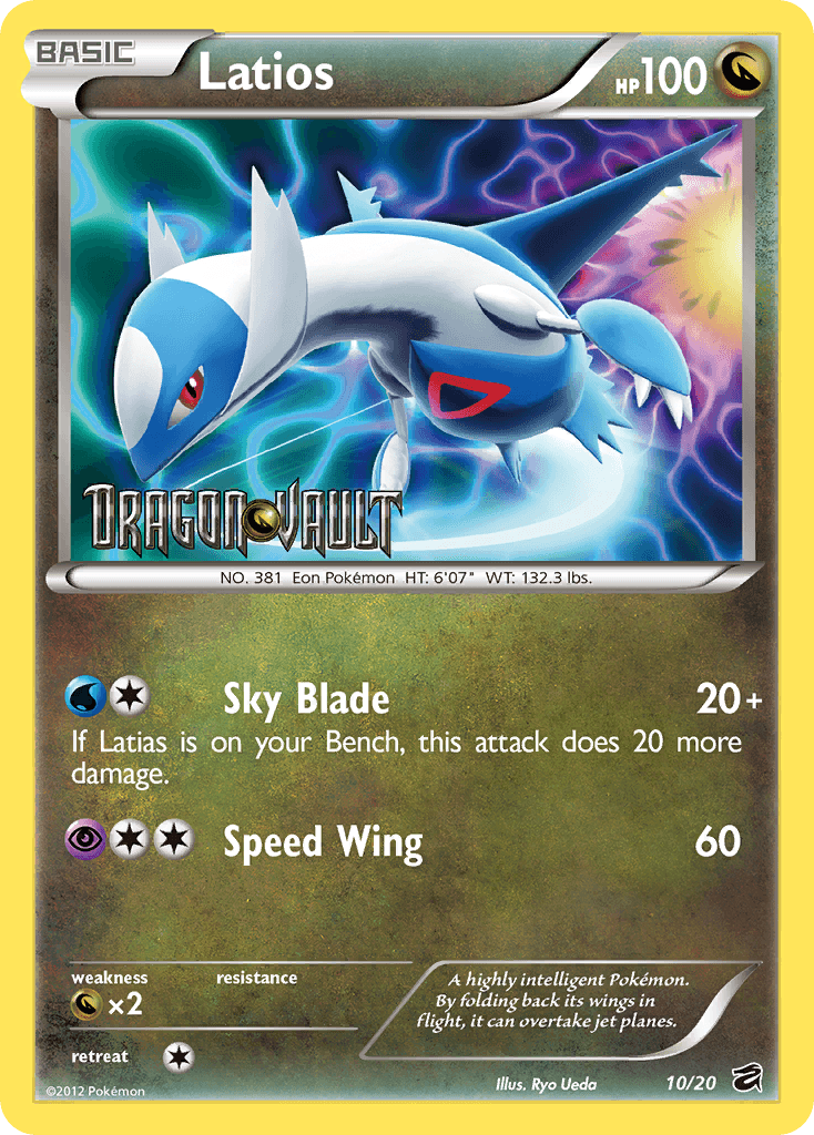 Latios, carta 10 de Dragon Vault