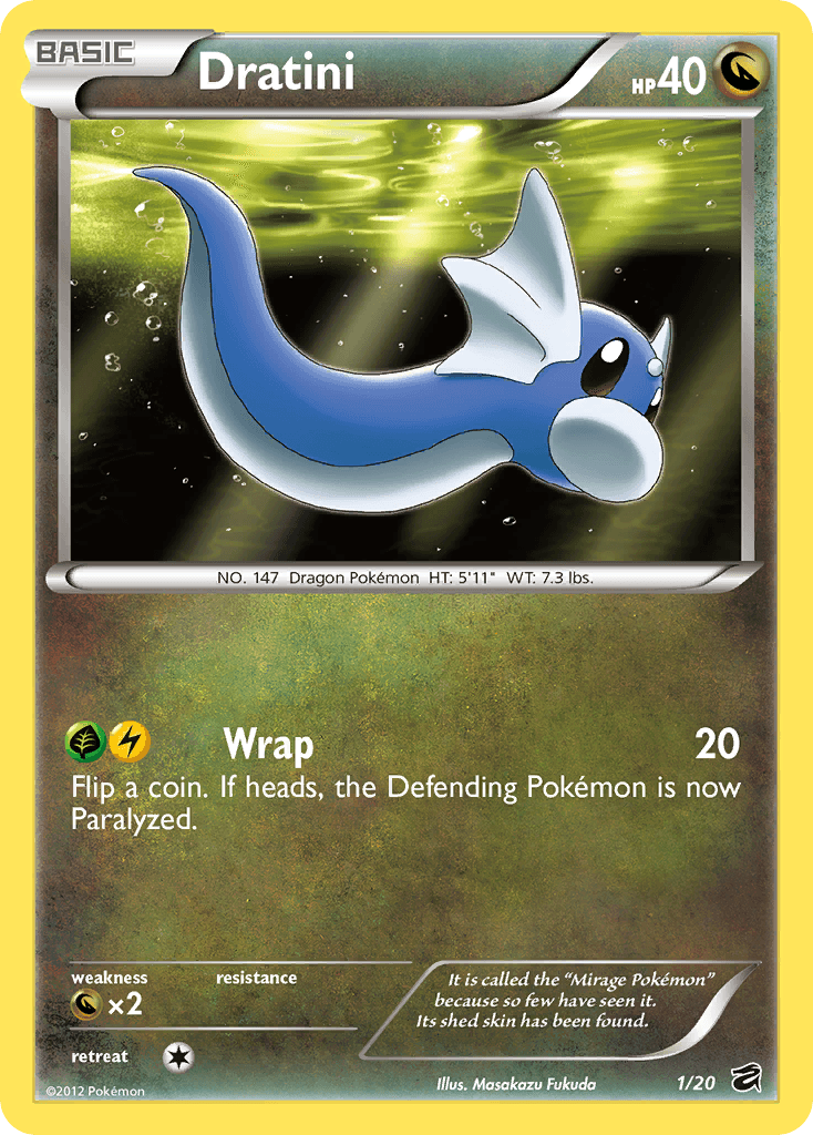Dratini, carta 1 de Dragon Vault