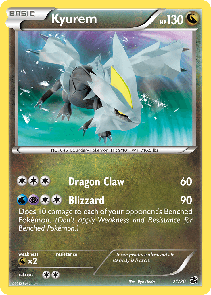 Kyurem, carta 21 de Dragon Vault