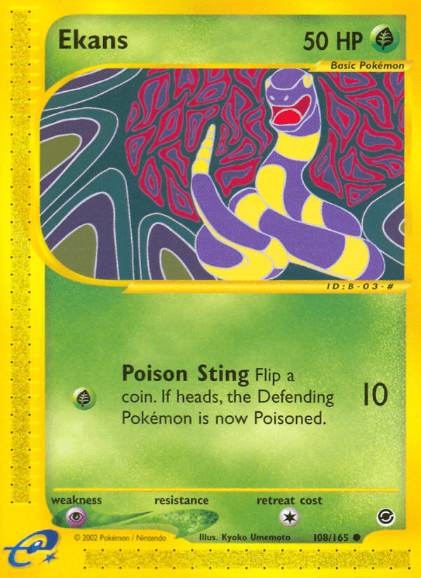 Ekans, carta 108 de Expedition Base Set