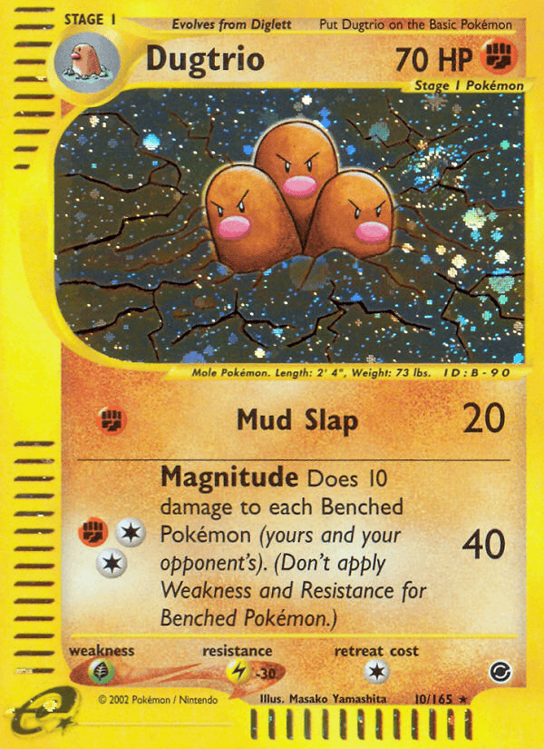 Dugtrio, carta 10 de Expedition Base Set