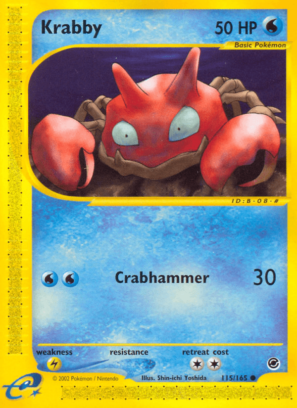 Krabby, carta 115 de Expedition Base Set