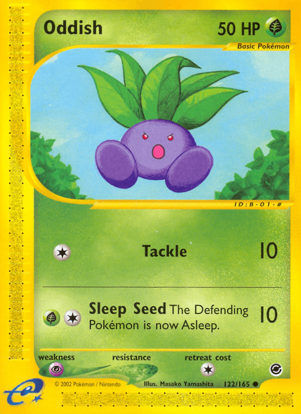 Oddish, carta 122 de Expedition Base Set